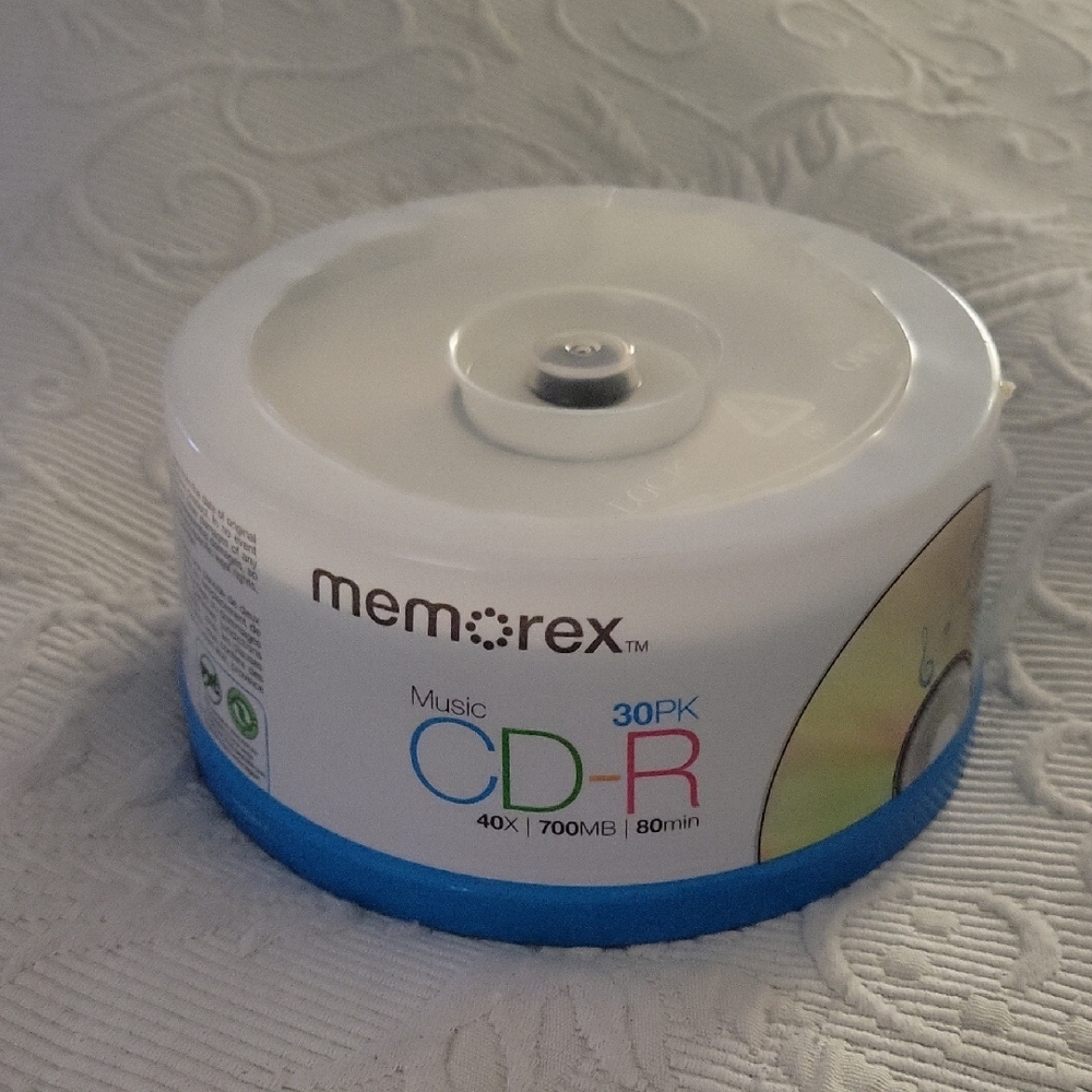 Memorex Music CD-R 30 Pack with Blue Base